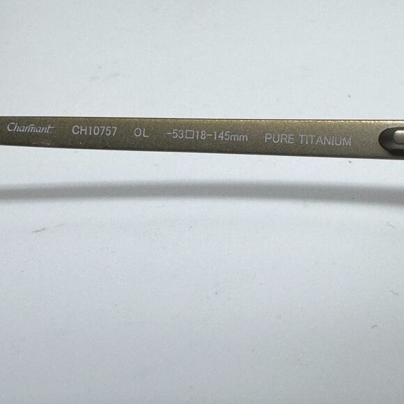 CHARMANT CH10757 BR Matte Brown 53-18-145 Frames Pure titanium Flex H17047 - Picture 5 of 7